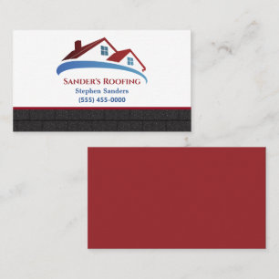 Carte De Visite Roofing Shingles Construction Company