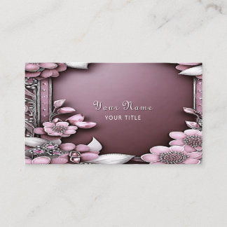 Carte de visite rose