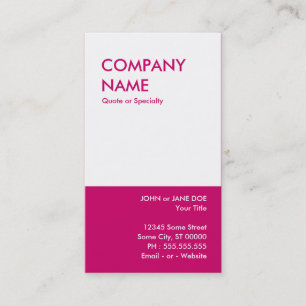 Carte De Visite rose