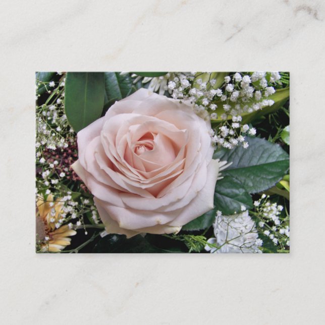 CARTE DE VISITE ROSE (Devant)