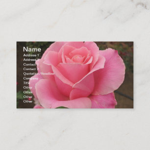 Carte de visite rose
