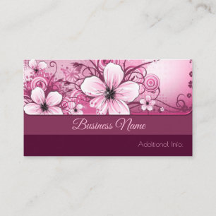 Carte de visite rose