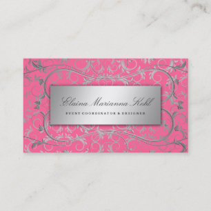 Carte De Visite Rose 311 succulent divin argenté