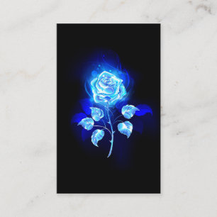 Carte De Visite Rose bleu brûlant