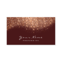Rose de cuivre Maroon Parties scintillant maquilla