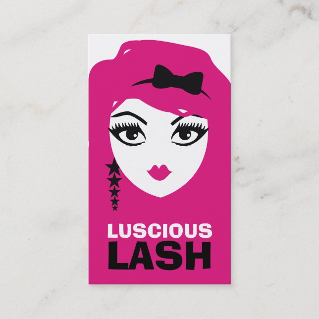 Carte De Visite Rose de Deux de visage de 311 étoiles (Devant)