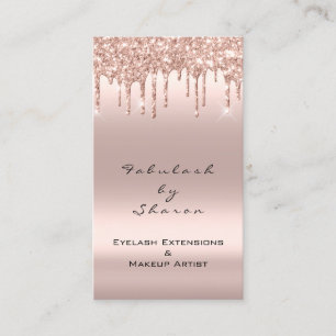 Carte De Visite Rose de Parties scintillant Eyelash Eyelash