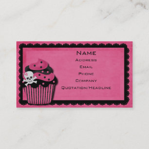 carte de visite rose de punk_cupcake