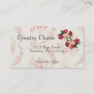 Carte de visite rose de roses