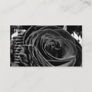 Carte de visite rose de velours