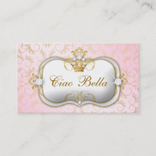 Carte De Visite Rose divin d'or de 311 Ciao Bella
