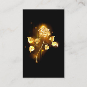Carte De Visite Rose d'or ( rose dorée )