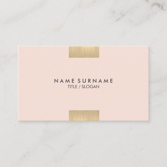 Carte De Visite Rose en pastel chic imprimé par Papier d'emballage (Devant)