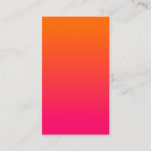 Carte De Visite Rose et ombre orange