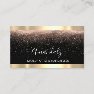 Carte De Visite Rose Gol, artiste de maquillage professionnel