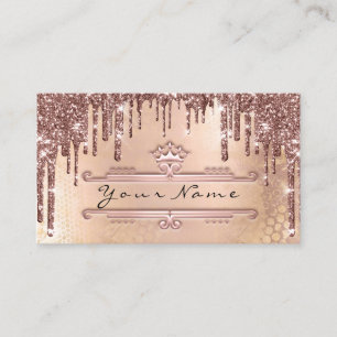 Carte De Visite Rose Gold Drivers du planificateur d'événements de