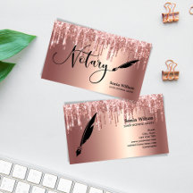 Rose Gold Drives Moderne Prêt Notaire Agent de sig