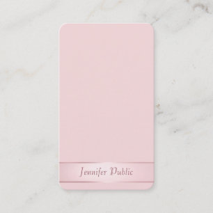 Carte De Visite Rose Gold Elegant Calligraphie Script moderne