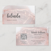 Rose Gold Encre Marbre | Code QR