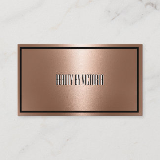 Carte De Visite Rose Gold rosegold minimaliste élégant et moderne