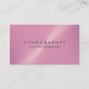 Carte de visite rose lilas de Sheen