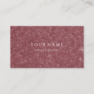 Carte De Visite Rose moderne or minimal soie métal blanc