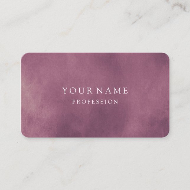 Carte De Visite Rose moderne or minimal soie métal blanc (Devant)