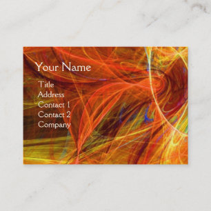 Carte De Visite Rose noir vibrant de monogramme FOU de PHOTON