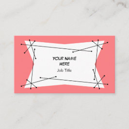 Carte de visite rose pâle