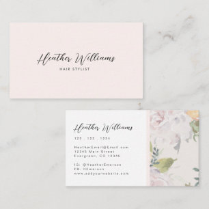 Carte De Visite Rose pâle