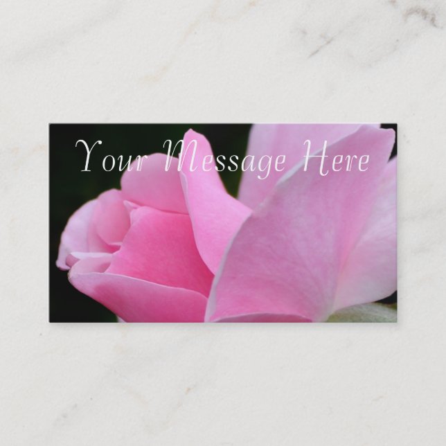 Carte De Visite Rose rose (Devant)