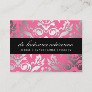 Carte De Visite Rose rose de damassé de 311 Ladonna