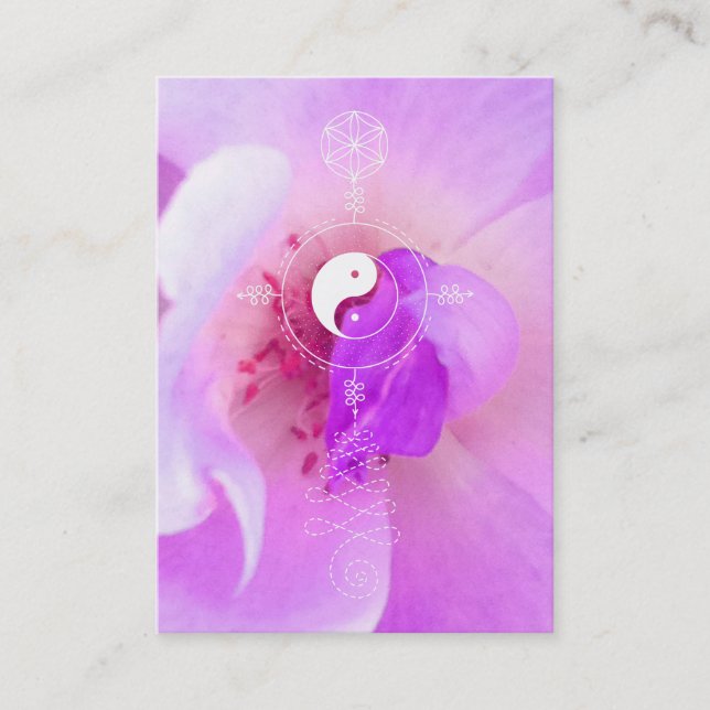 Carte De Visite Rose rose de violette de lavande de Fuchia de *~* (Devant)