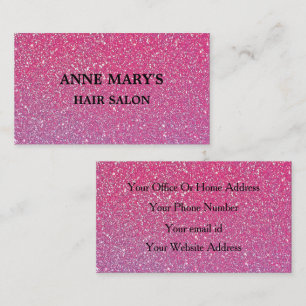 Carte De Visite Rose Rose Gold Parties scintillant Salon des cheve