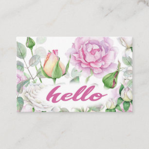 Carte De Visite Rose rose pastel