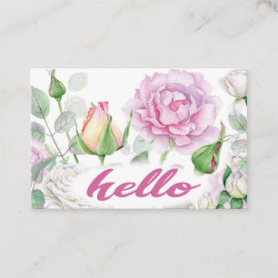Carte De Visite Rose rose pastel