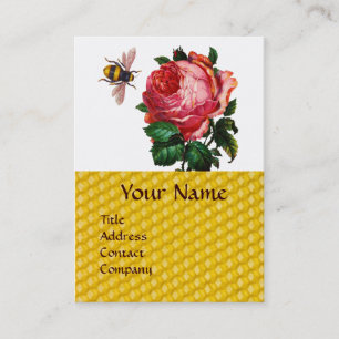 CARTE DE VISITE ROSE ROSE ROSE ROSE ROSE ET HONNÊTEMENT BEE BEEKEE