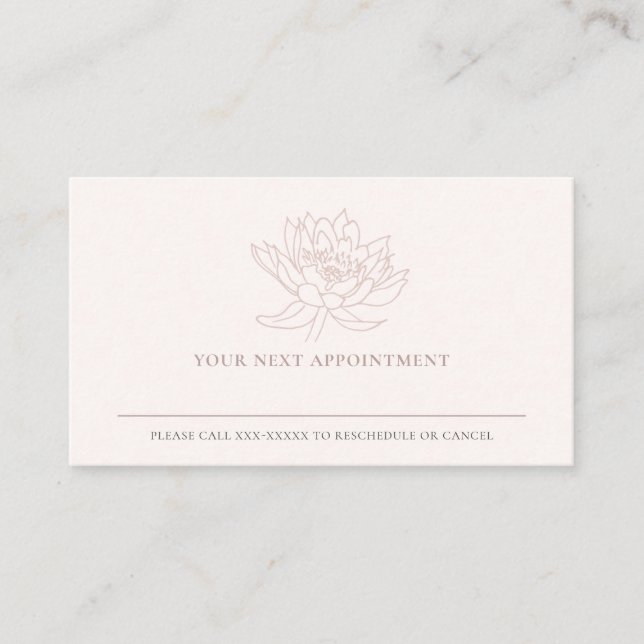 CARTE DE VISITE ROSE ROSE ROSE ROSE ROSE ROSE LOTUS APPARTEMENT FL (Devant)