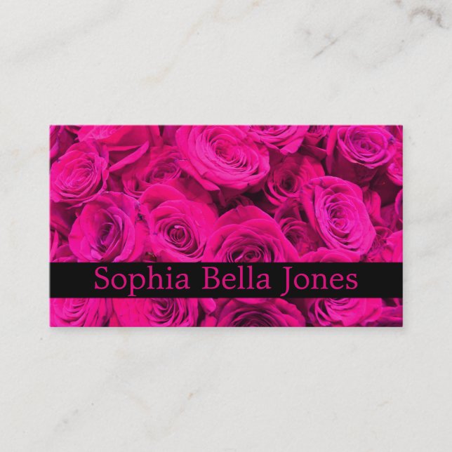 Carte De Visite Rose Roses rose fleurs rose rose floral rose (Devant)