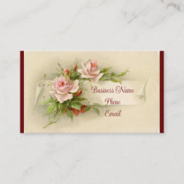 Carte de visite Rose vintage