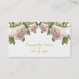Carte De Visite Roses blanches blanches et roses roses