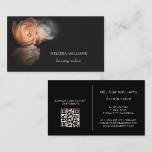 Carte De Visite Roses Dark Romantic