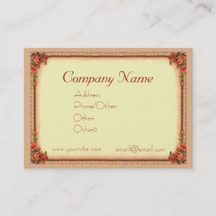 Carte De Visite ROSES et CADRE par SHARON SHARPE