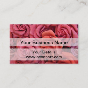 Carte De Visite Roses floraux roses