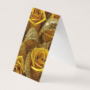 Carte De Visite Roses jaunes