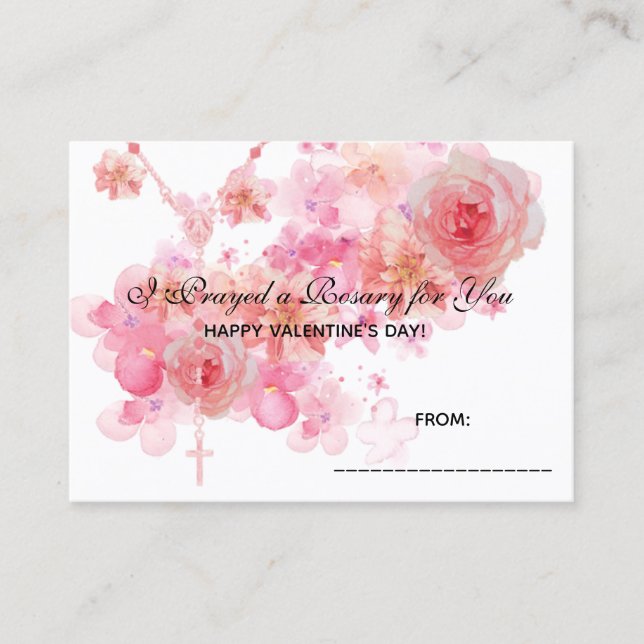 Carte De Visite Roses roses roses roses de Rosaire (Devant)