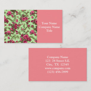 Carte De Visite Roses roses victoriennes