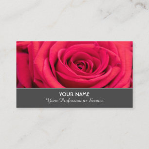Carte De Visite Roses rouges positives pour les jardiniers profess