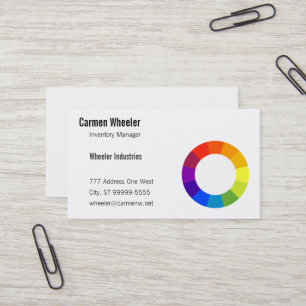 Carte De Visite Roue de couleur