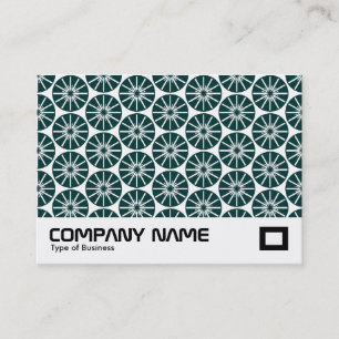 Carte De Visite Roue étoile - Abstrait - Vert foncé